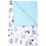 5 delni XXL bombažni komplet Blue Safari Minky 